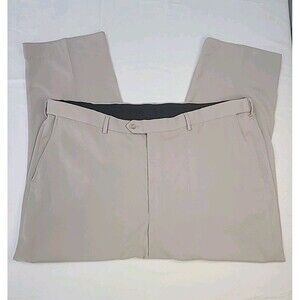 Vintage Windham Pointe Men's Flat Front Dress Pants Beige Size W46 X L30